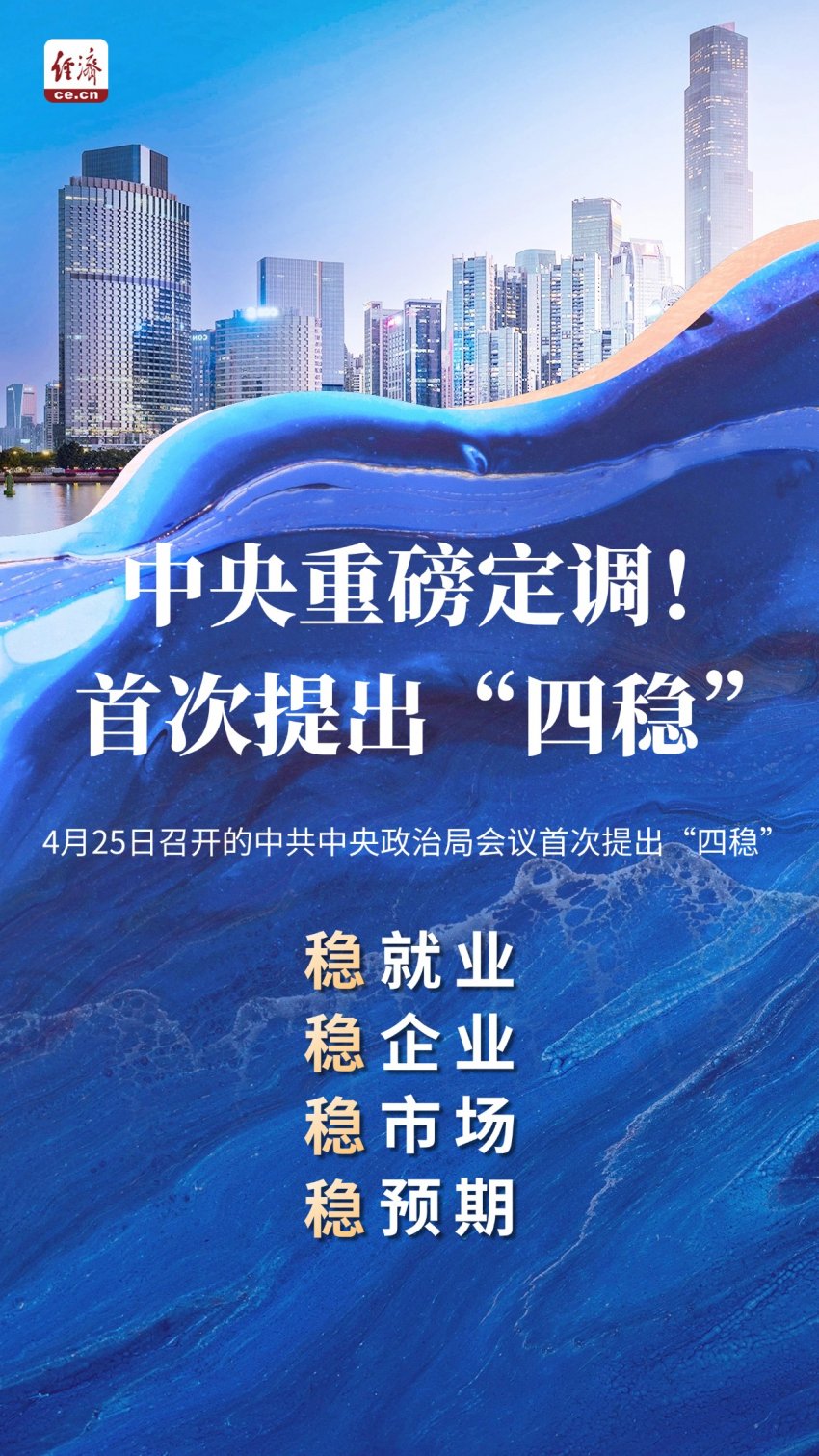 【海报】中央重磅定调！“四稳”是什么？(图1)